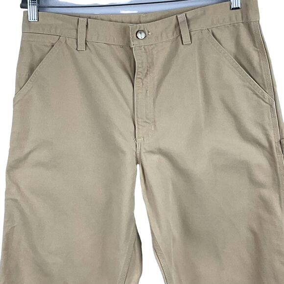 Carhartt B11 Washed Duck Work Pants Cargo Dark Khaki Tan Wet Pants size 36 x 30 - Picture 12 of 13